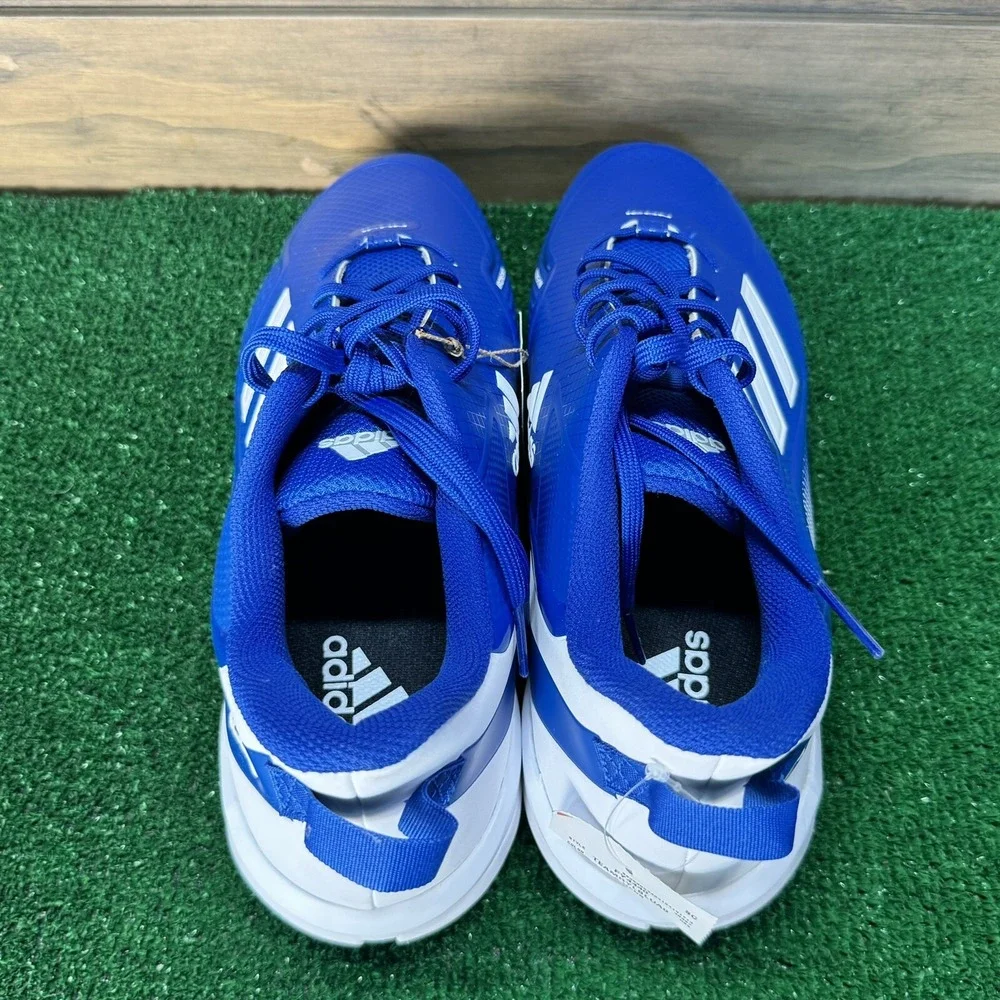 New Men's FY4440 Adidas Icon 7 MD‎ Low Molded TPU Baseball Cleats Size 15 Blue